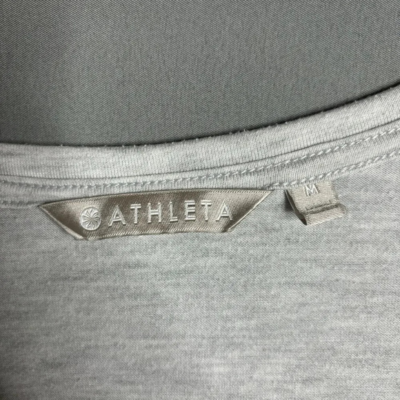 Athleta Cloudlight Relaxed Top Light Grey Heather Size M - Picture 4 of 6